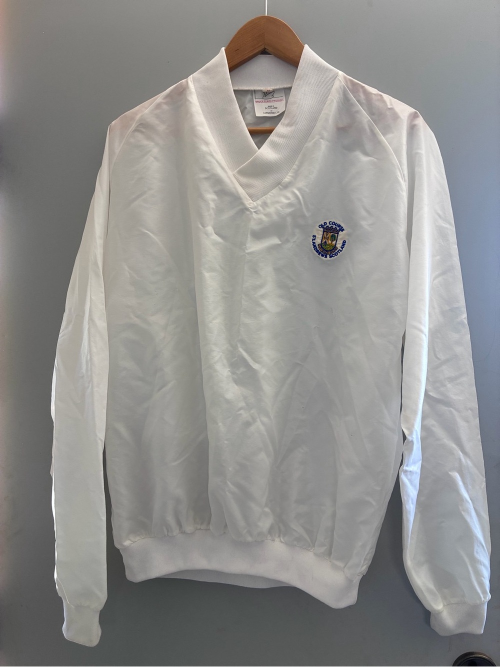 😎 Vintage And Rare Old Course St Andrew’s Scotland Bruce Clark Pullover